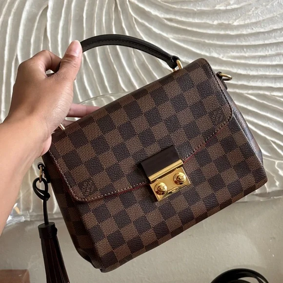 Louis Vuitton Damier Ebene Croisette Bag - RARE MINT CONDITION - Picture 1 of 12